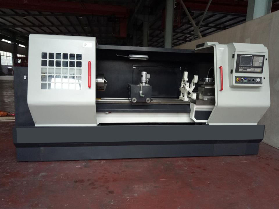 Flat Bed Horizontal High Rigidity High Precision CNC Turning Machine Metal Lathe